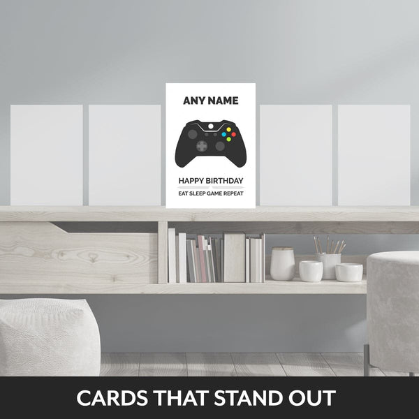 Personalised Xbox Controller Birthday Card