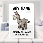 Personalised You're an Ass Card
