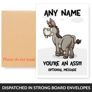 Personalised You're an Ass Card