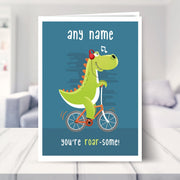 Personalised You're Roar-some Christmas / Birthday Card