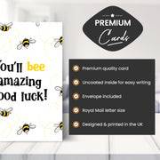 Main features of this good luck in your new job card